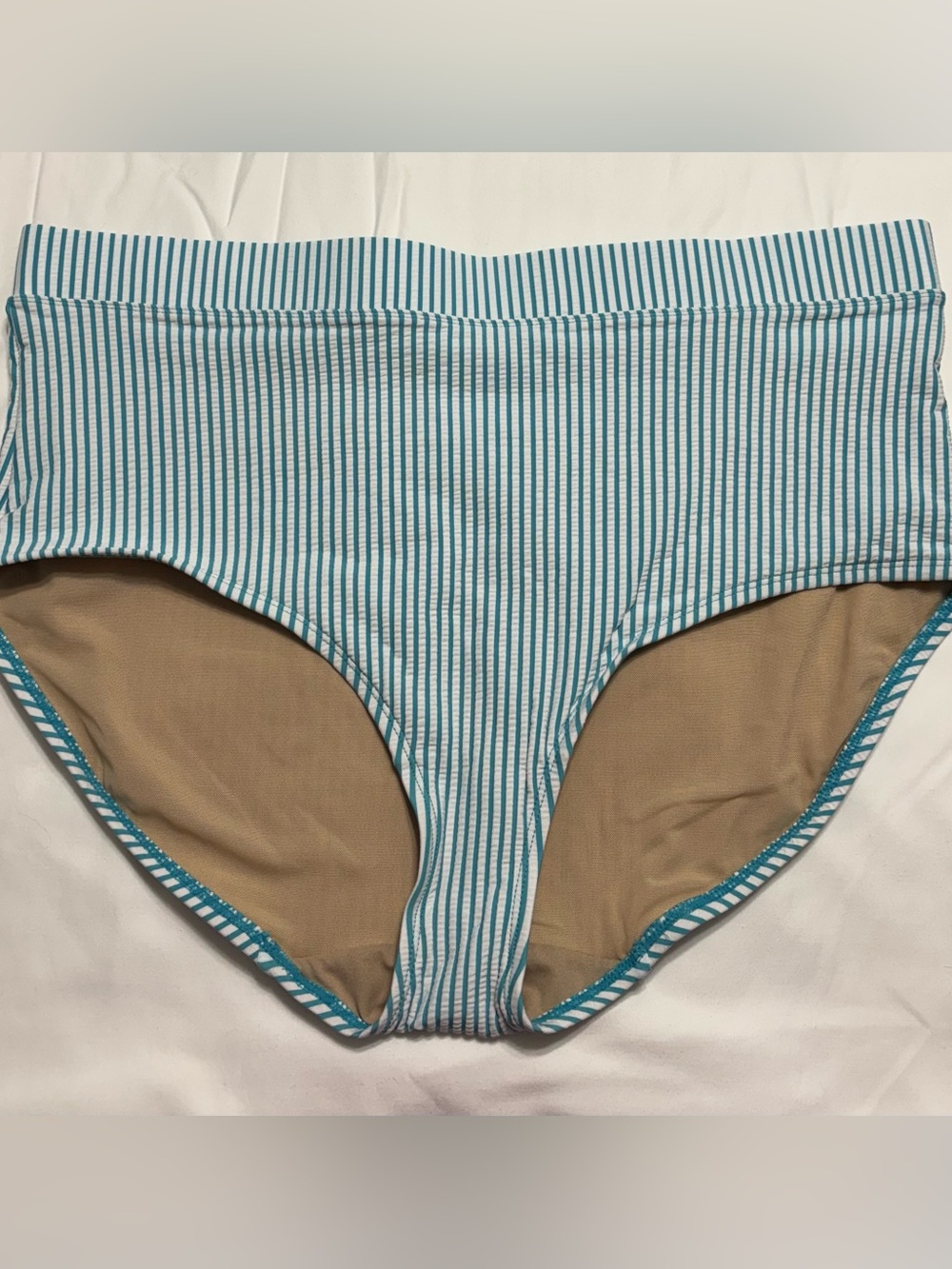 NWOT Seersucker Bathing Suit Bottom